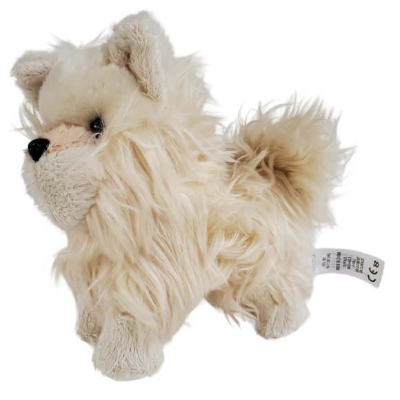 American Girl Doll White Dog Puppy Pomeranian Plush Stuffed Animal Posable Legs - Picture 3 of 10